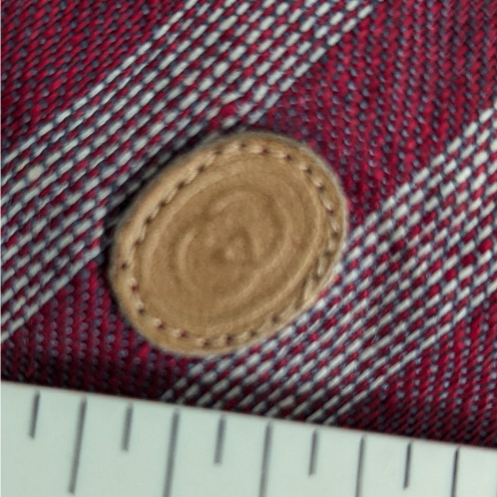 Gucci Vintage Burgundy & White Striped Tie - Picture 3 of 11